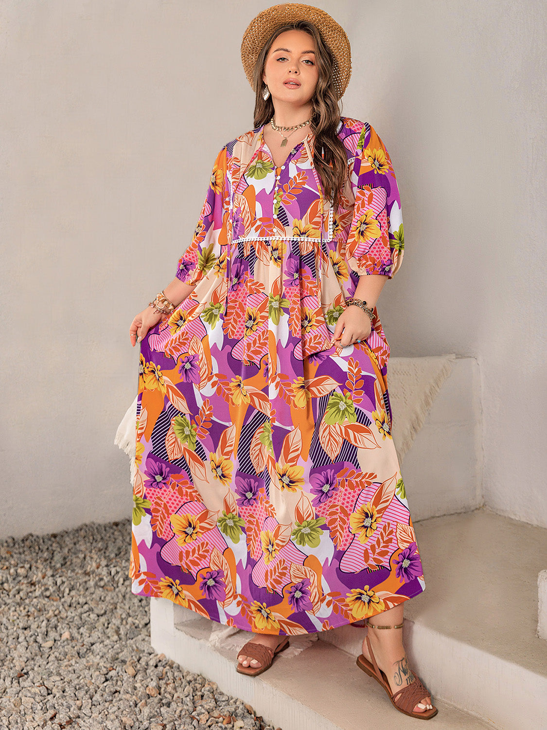 Natalia Curvy Maxi Dress