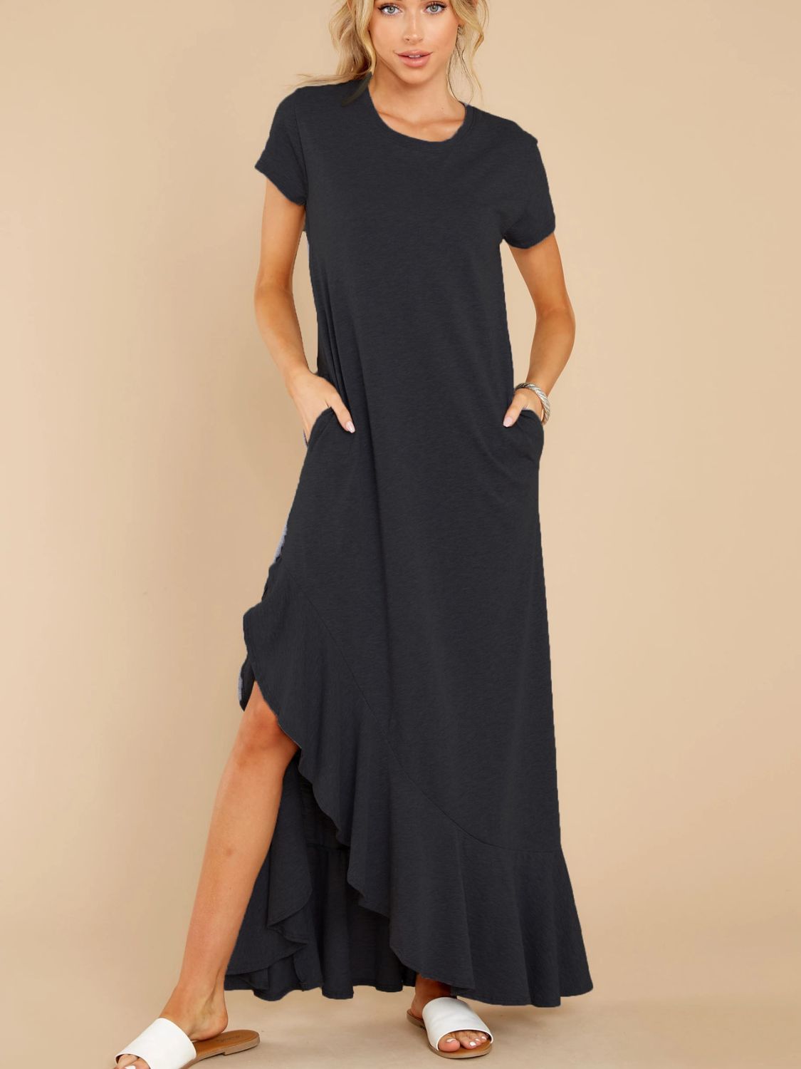 Tina Short Sleeve Maxi Dress