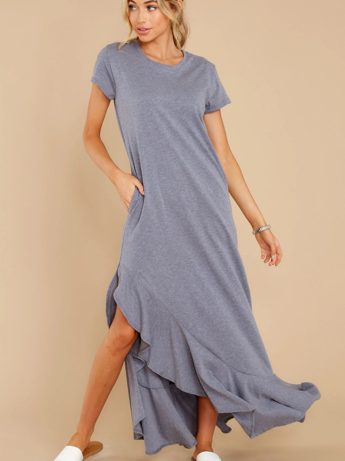 Tina Short Sleeve Maxi Dress