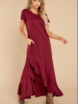 Tina Short Sleeve Maxi Dress