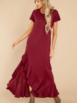 Tina Short Sleeve Maxi Dress