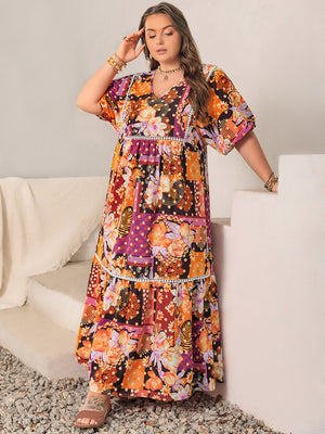 Monet Curvy Maxi Dress