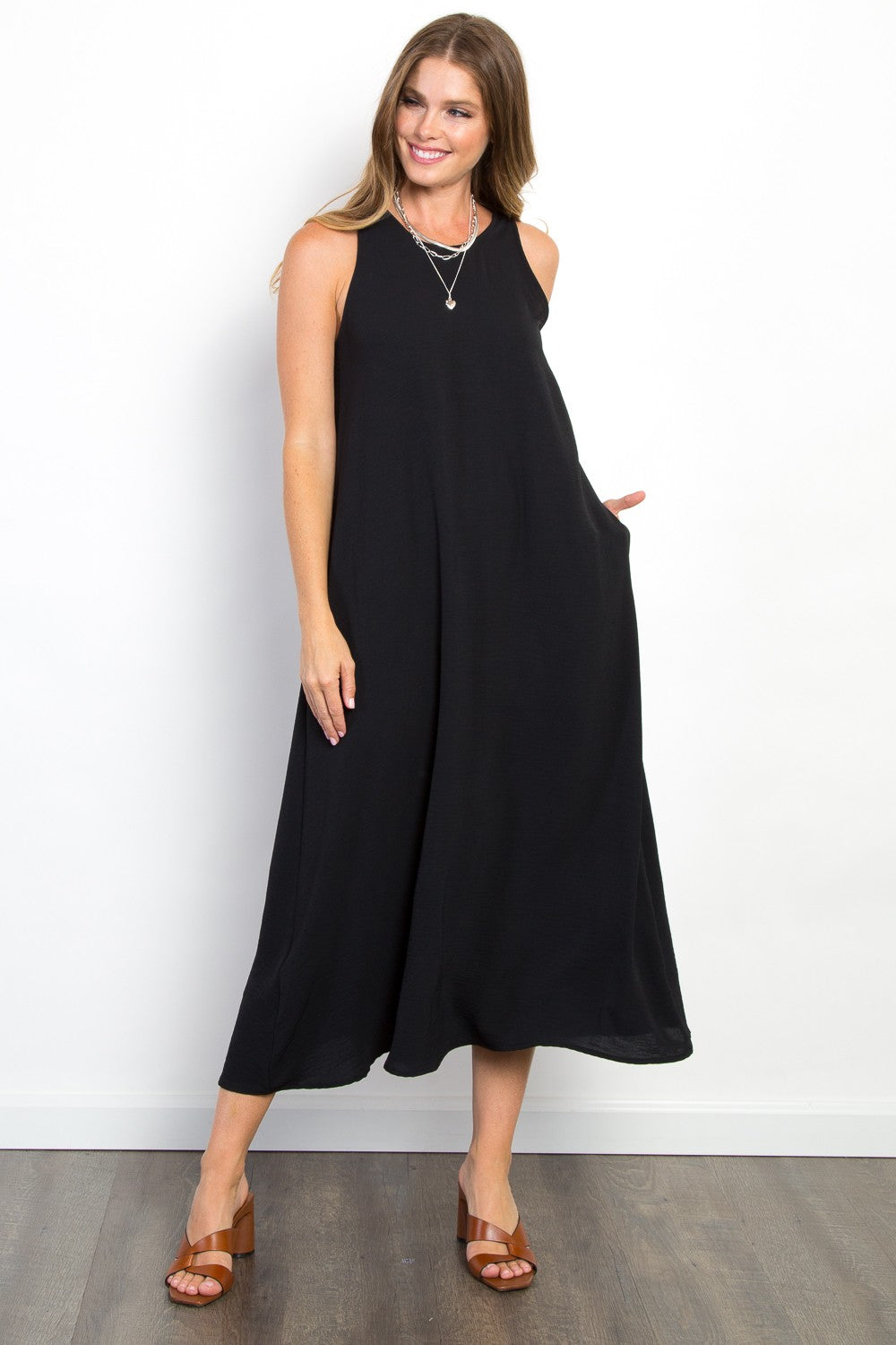 Your Only Midi Tank Dress with Pockets