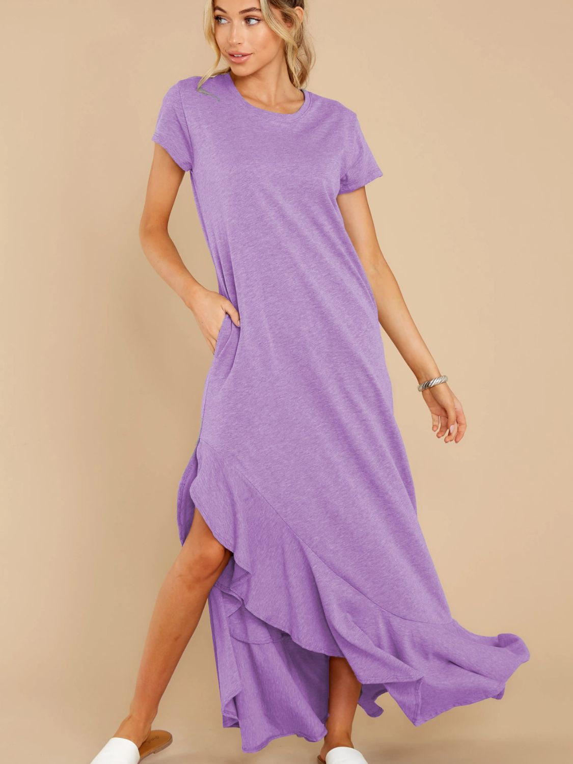 Tina Short Sleeve Maxi Dress