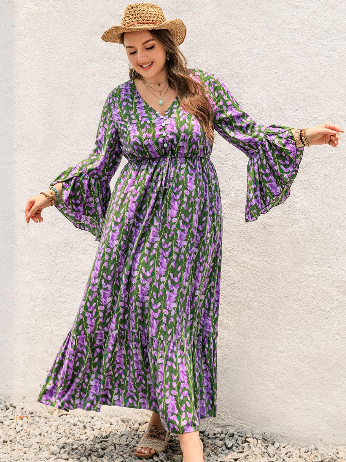 Curvy Saphira Maxi Dress