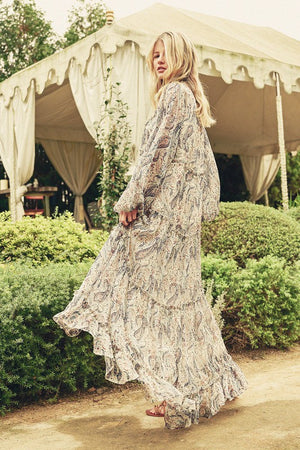 Paisley Lace Trim Tiered
