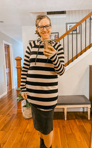 Julia Striped Hoodie Tunic