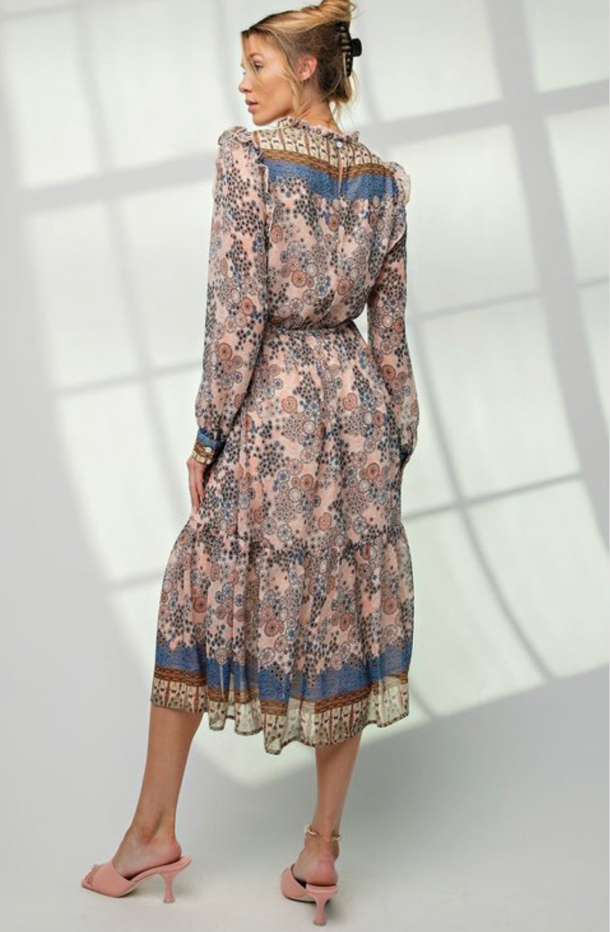 Lilac Midi Dress